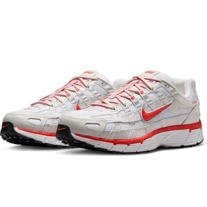 Nike Women's White and Red Sneakers